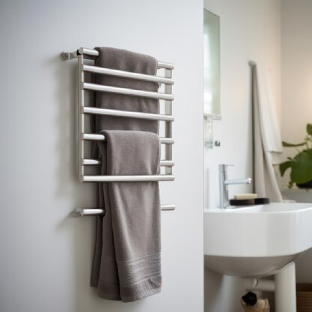 bathroom heated towel rail
