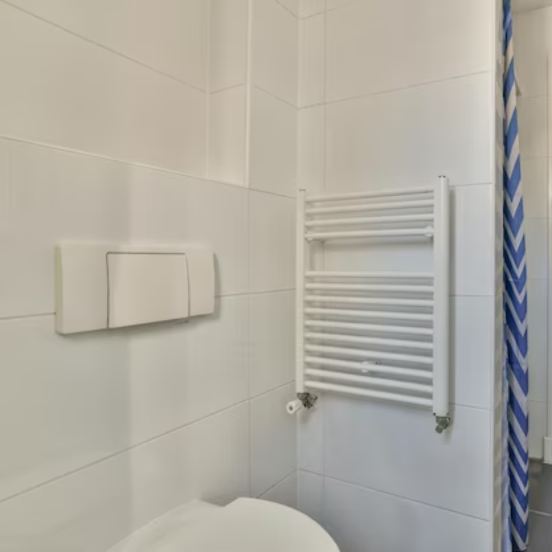 Hot water towel warmers for bathrooms