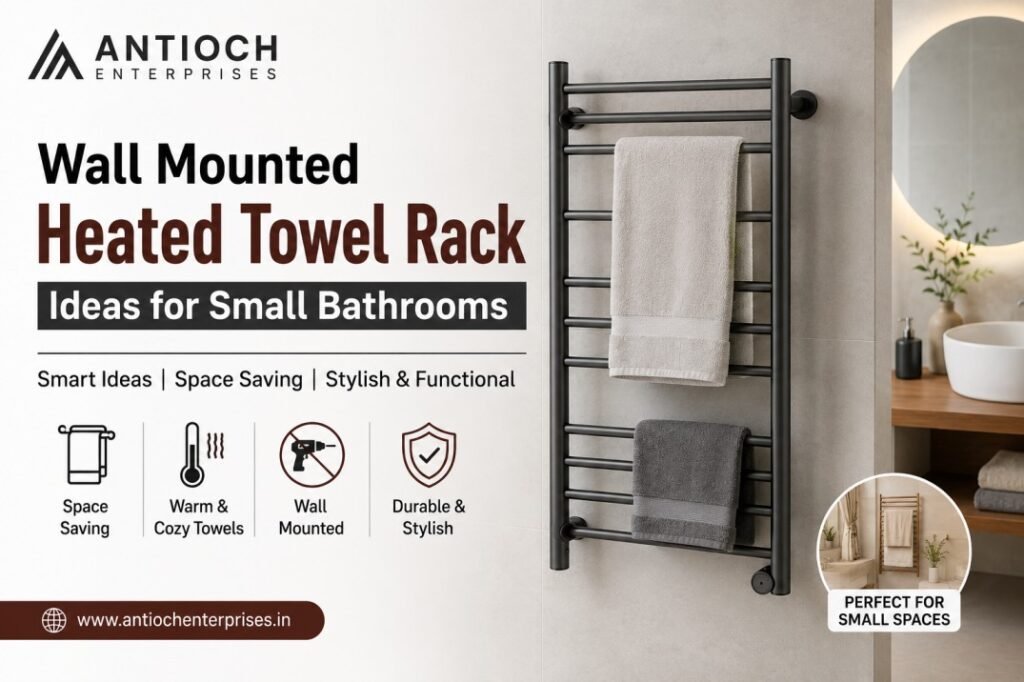wall mounted heated towel rack