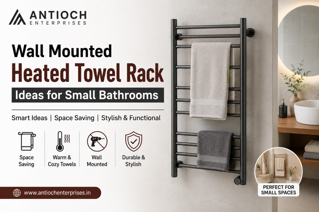 wall mounted heated towel rack
